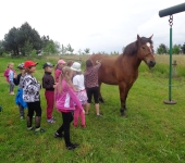 15. 6. 2016 - výlet prvňáků - RANČ VLAJÍCÍ HŘÍVY - Kohoutov