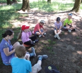 Společné čtení v lesíčku